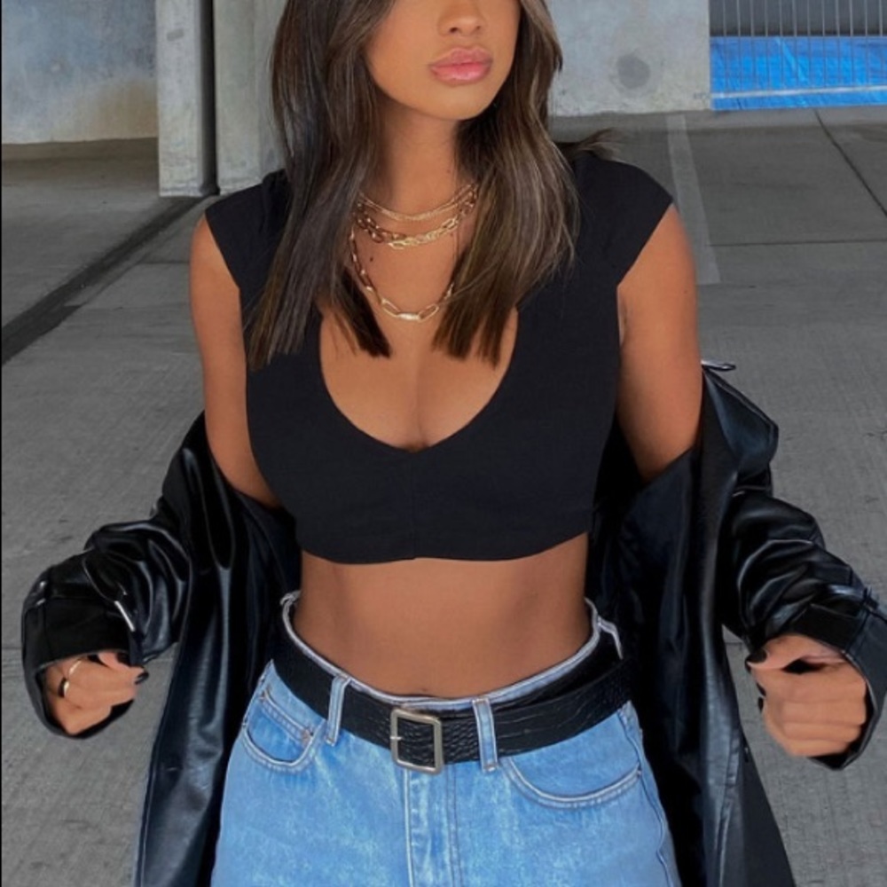 Guanna Crop Top Princess Polly Ribbed